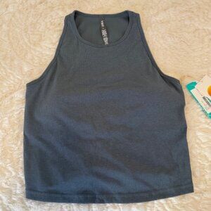 Ribbed Racerback Workout/Lounge Top with Bra